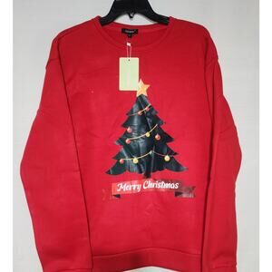 Christmas tree sweatshirt by Ushdele men's Large